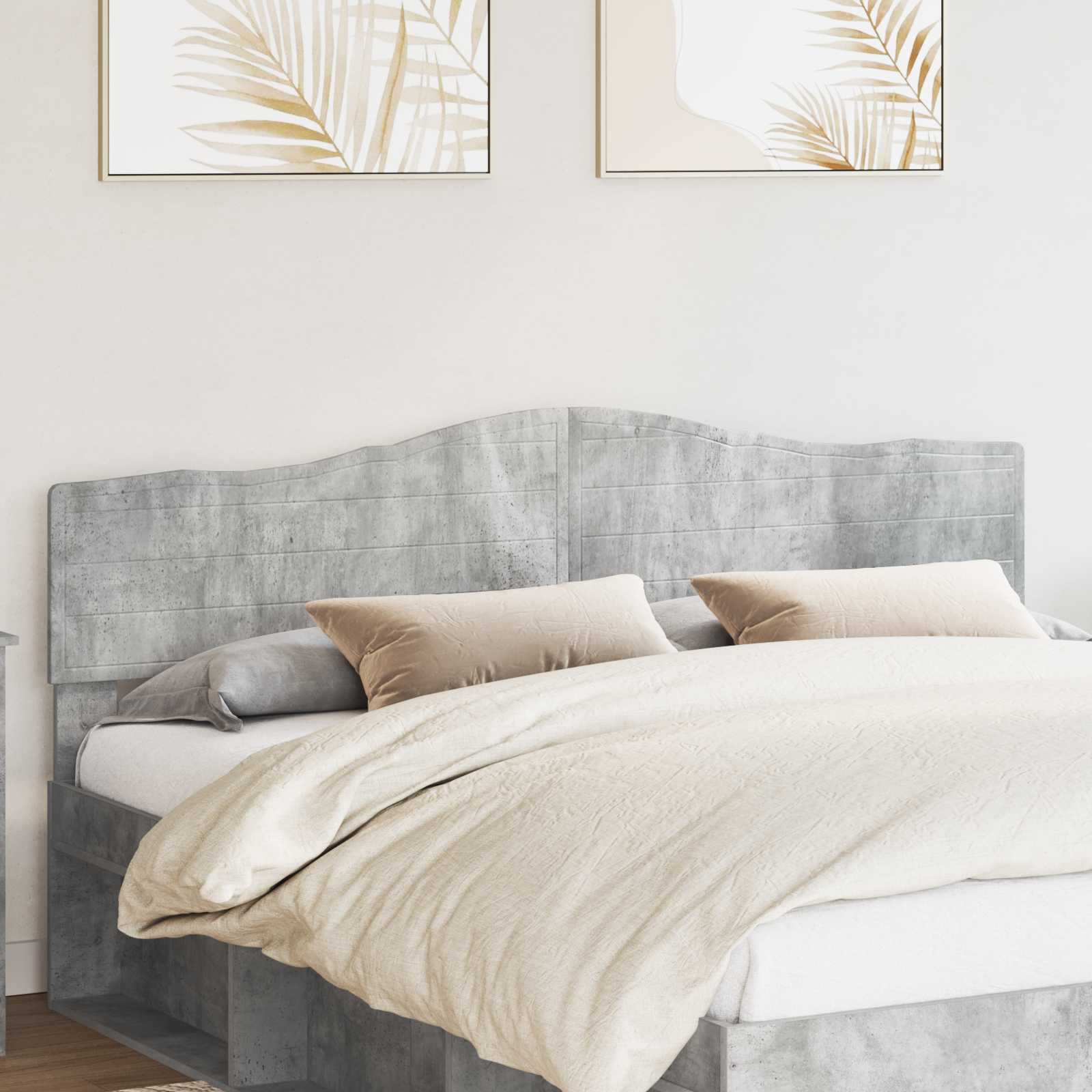 Tête de lit Gris béton 200 cm Bois d'ingénierie - XIOS