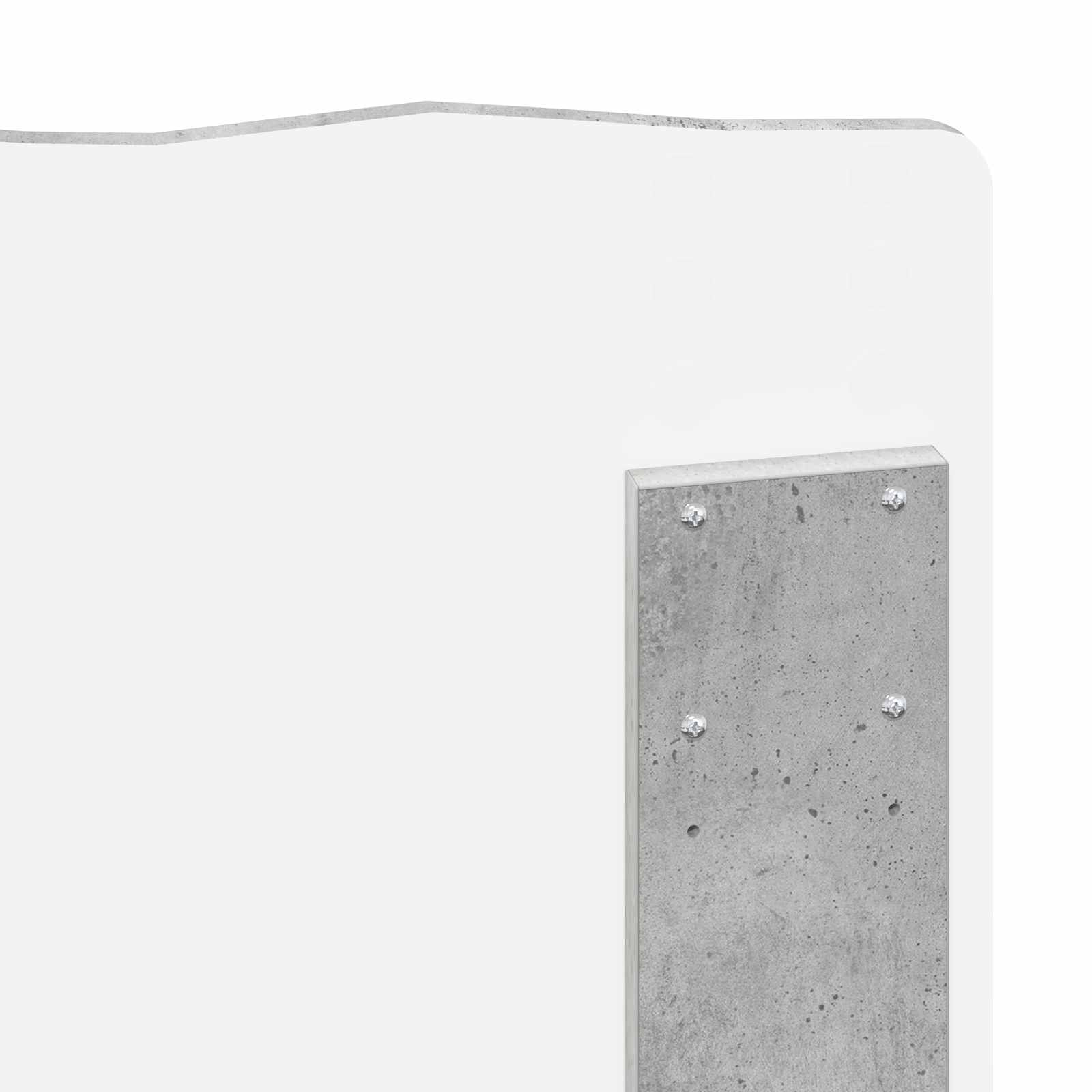 Tête de lit Gris béton Bois d'ingénierie - XIOS