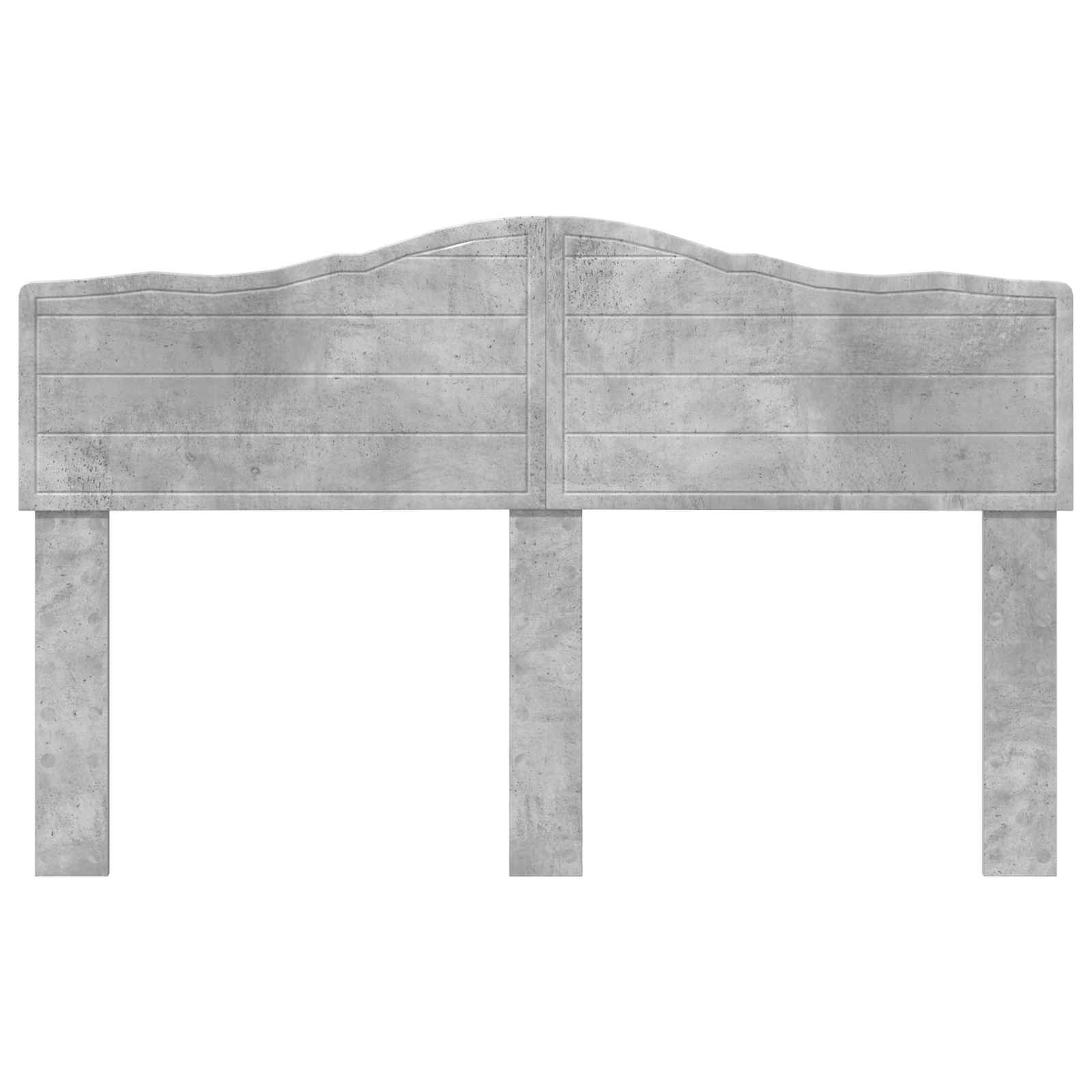Tête de lit Gris béton Bois d'ingénierie - XIOS