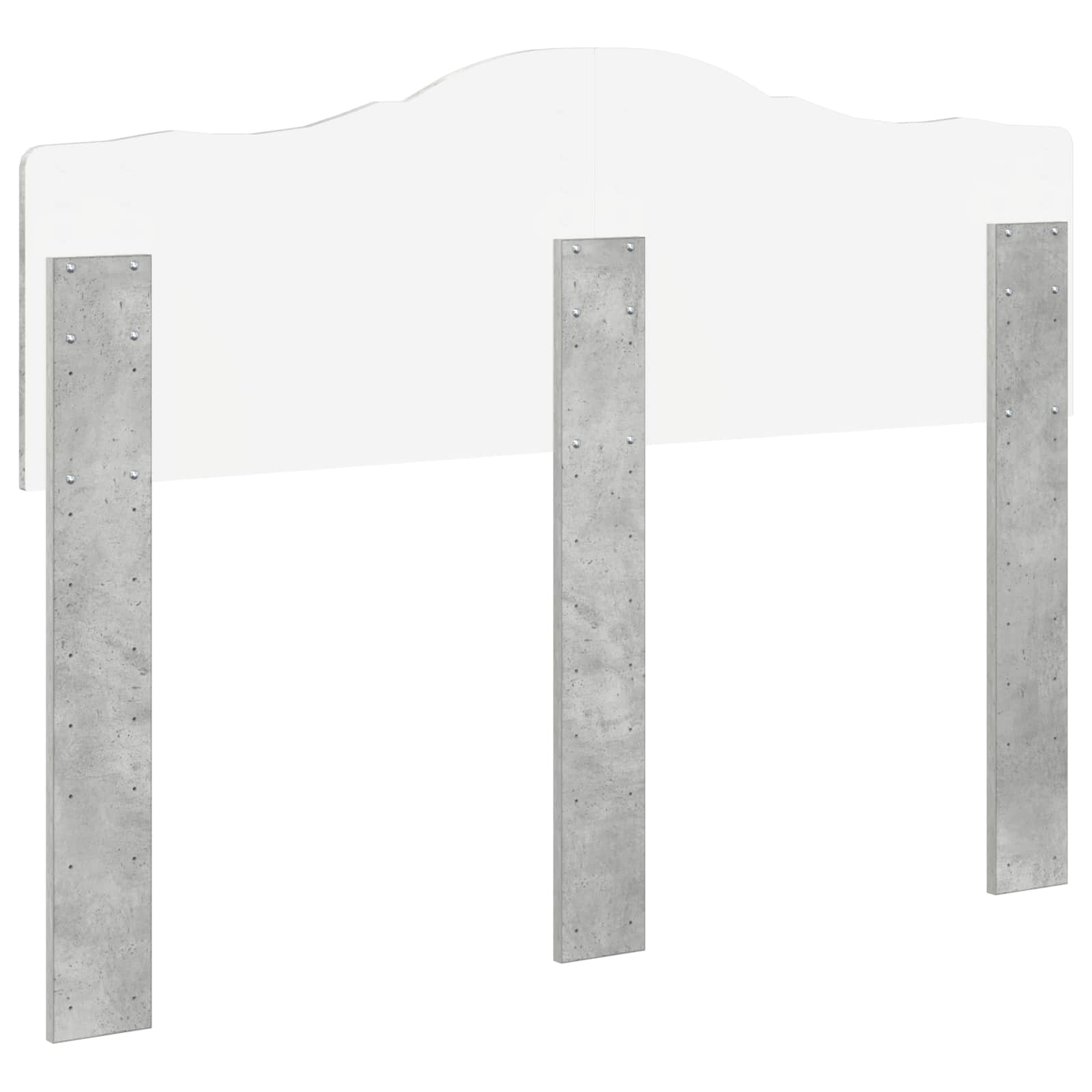 Tête de lit Gris béton Bois d'ingénierie - XIOS