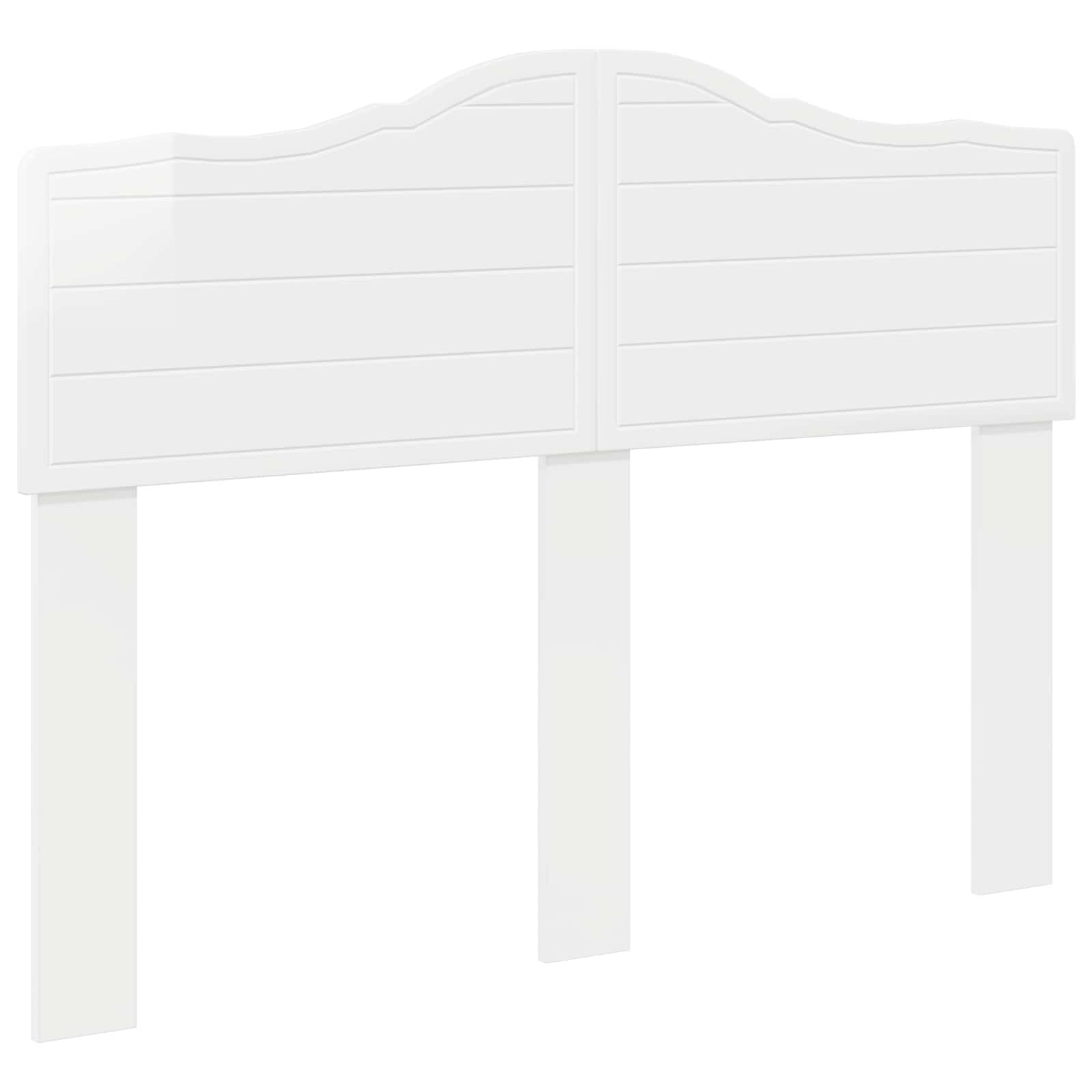 Tête de lit Blanc Brillant Bois d'ingénierie