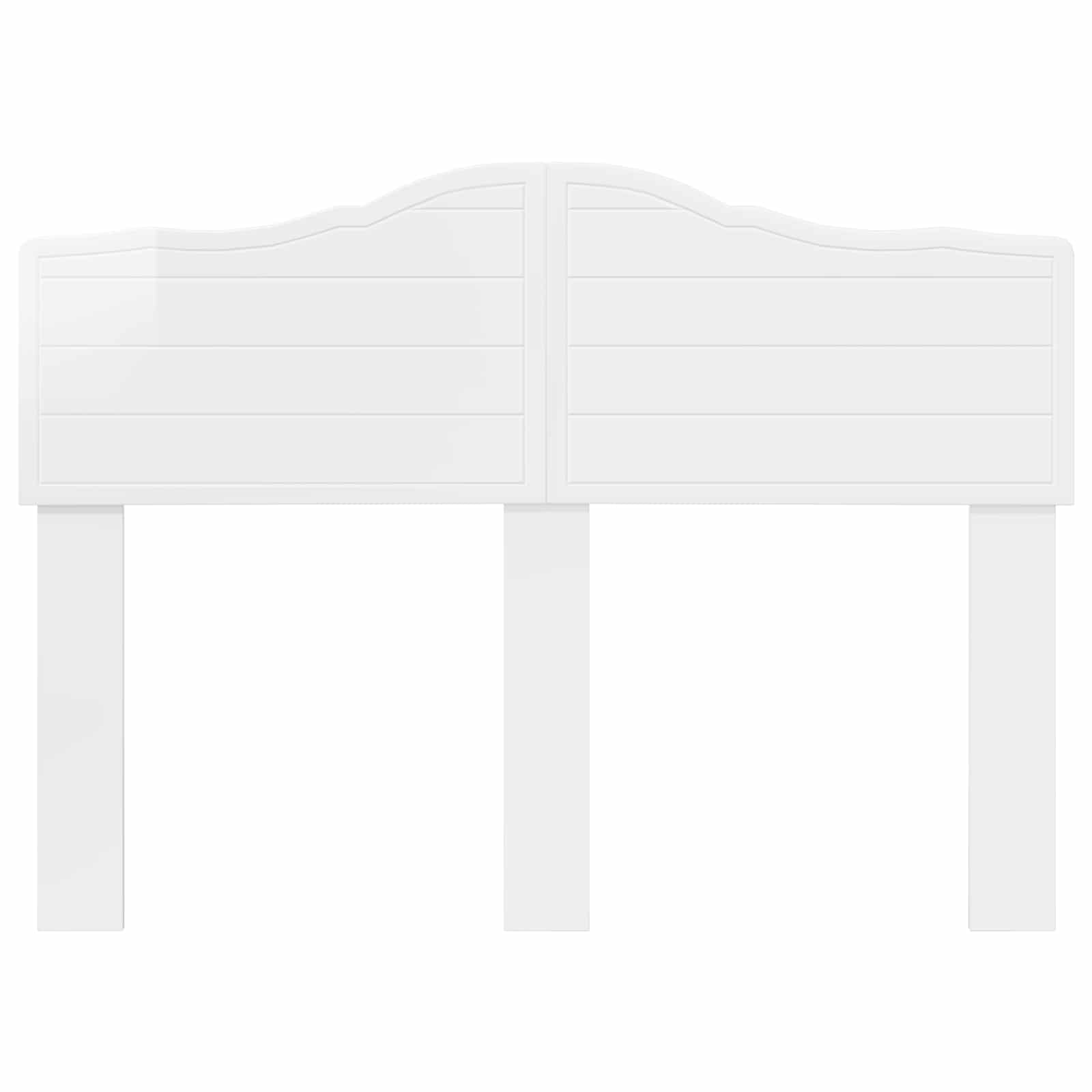 Tête de lit Blanc Brillant Bois d'ingénierie