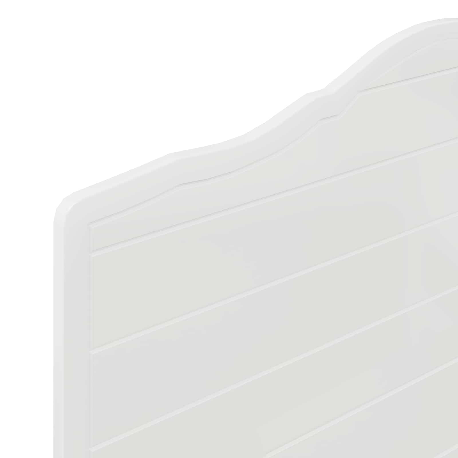 Tête de lit Blanc Brillant 100 cm Bois d'ingénierie - XIOS