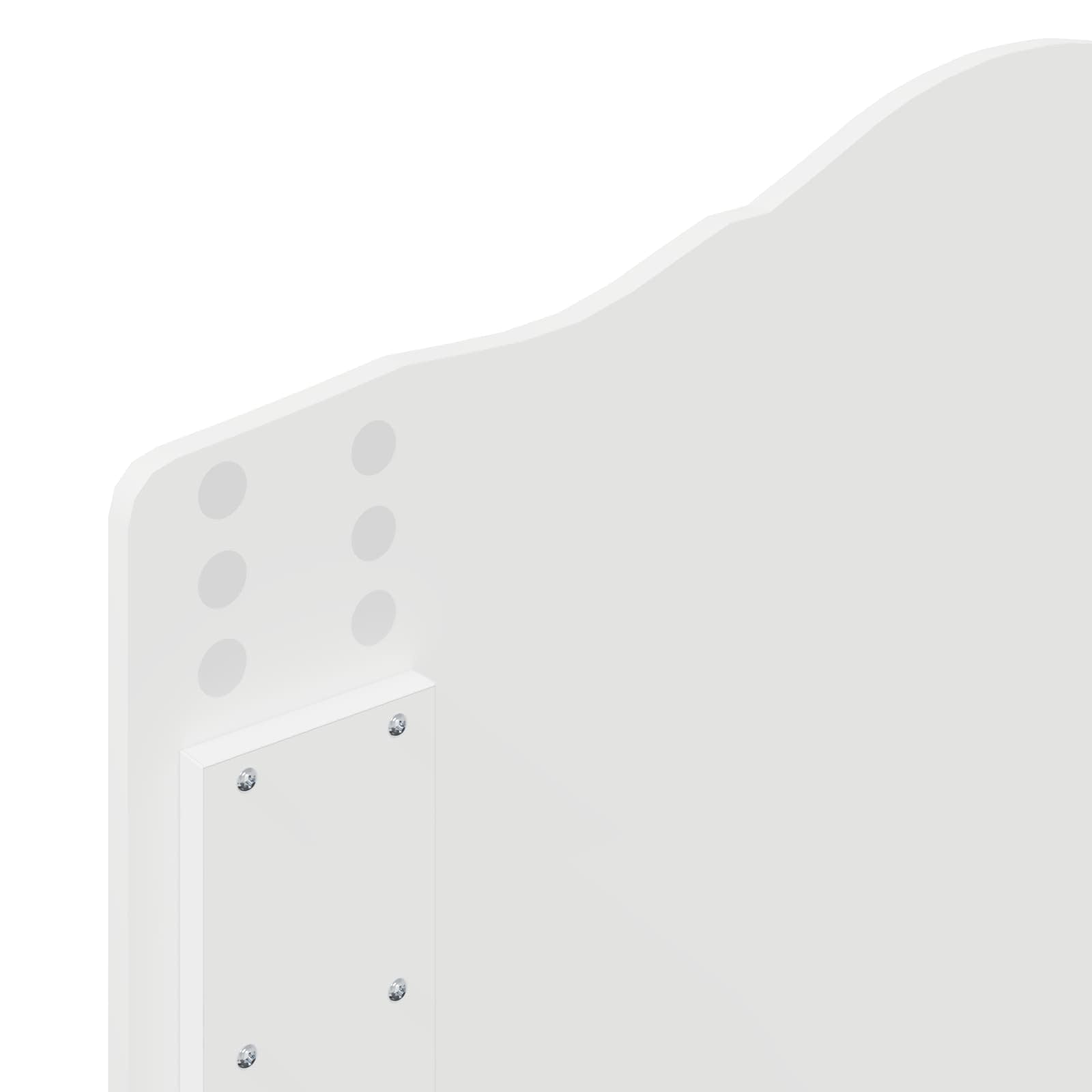 Tête de lit Blanc Brillant 100 cm Bois d'ingénierie - XIOS