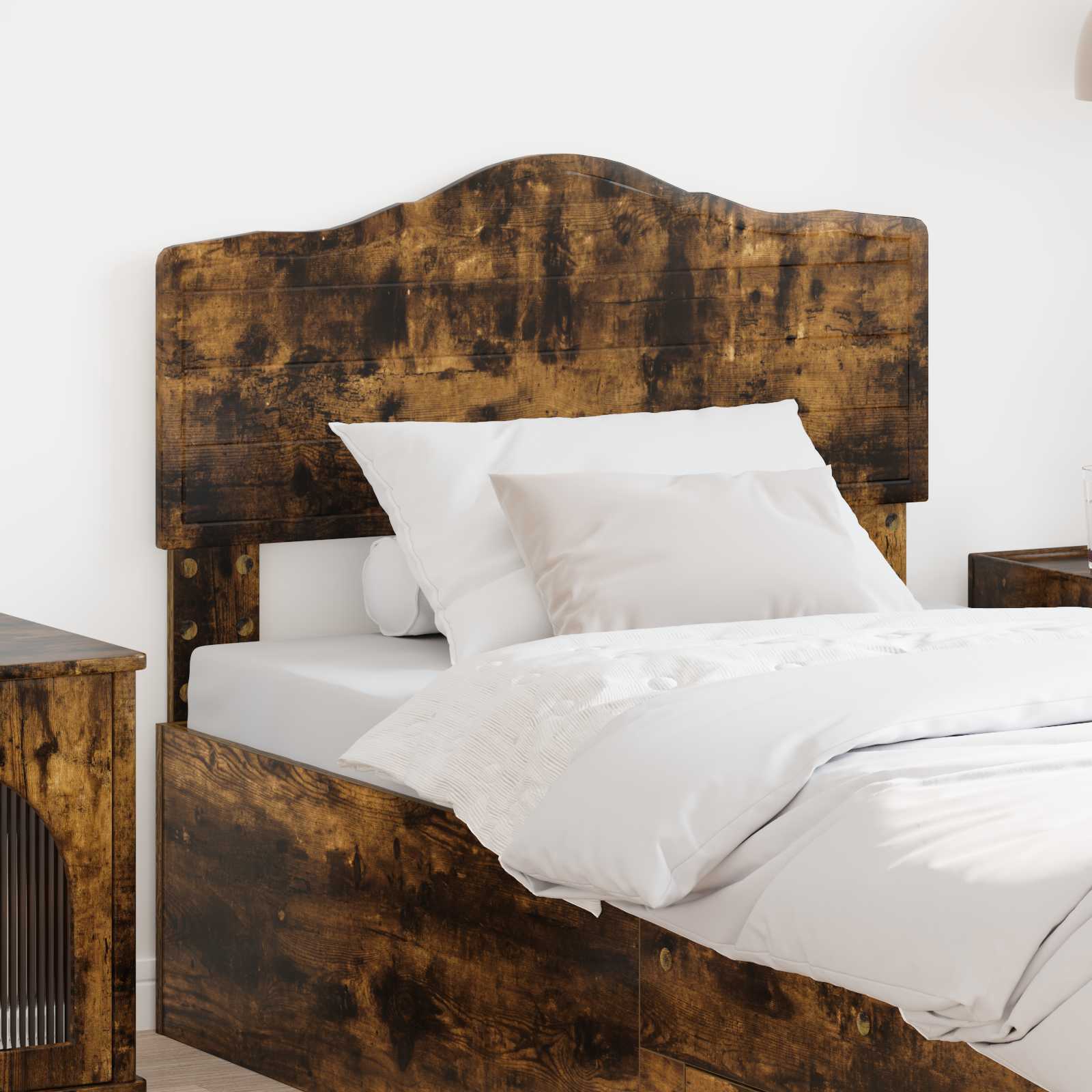 Tête de lit avec tête de lit Chêne fumé 80 cm Bois d'ingénierie - XIOS