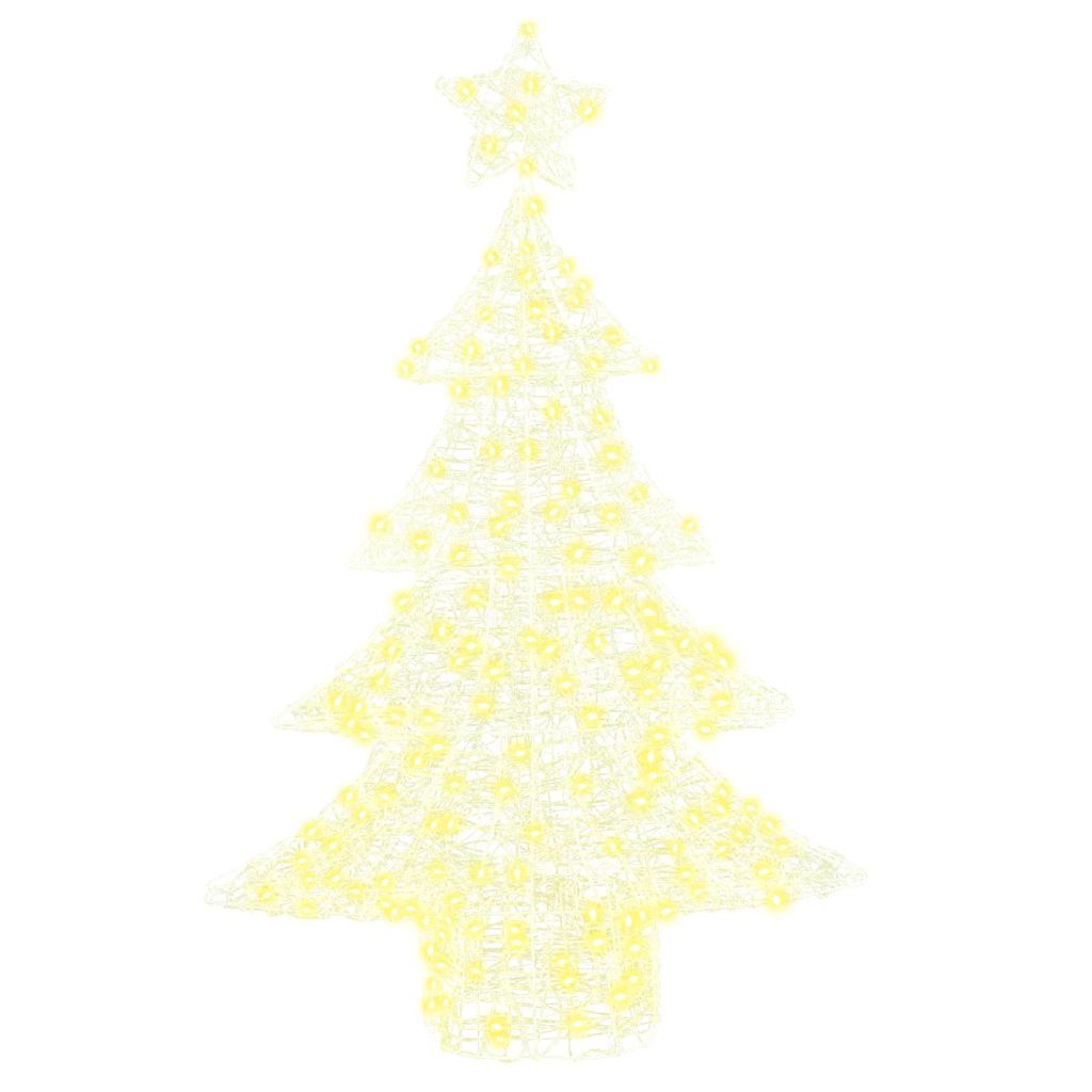 Sapin de Noël avec 100 LED Blanc chaud 120 cm Acrylique - XIOS