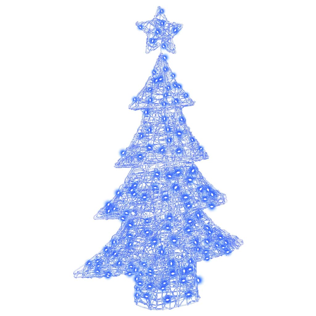 Sapin de Noël avec 100 LED Bleu 120 cm Acrylique - XIOS