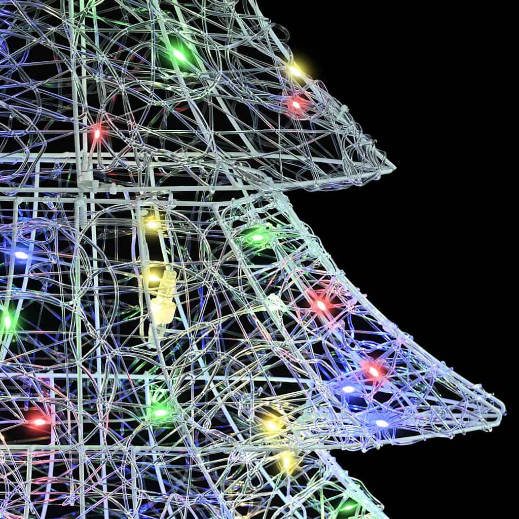 Sapin de Noël avec 100 LED Multicolore 120 cm Acrylique - XIOS