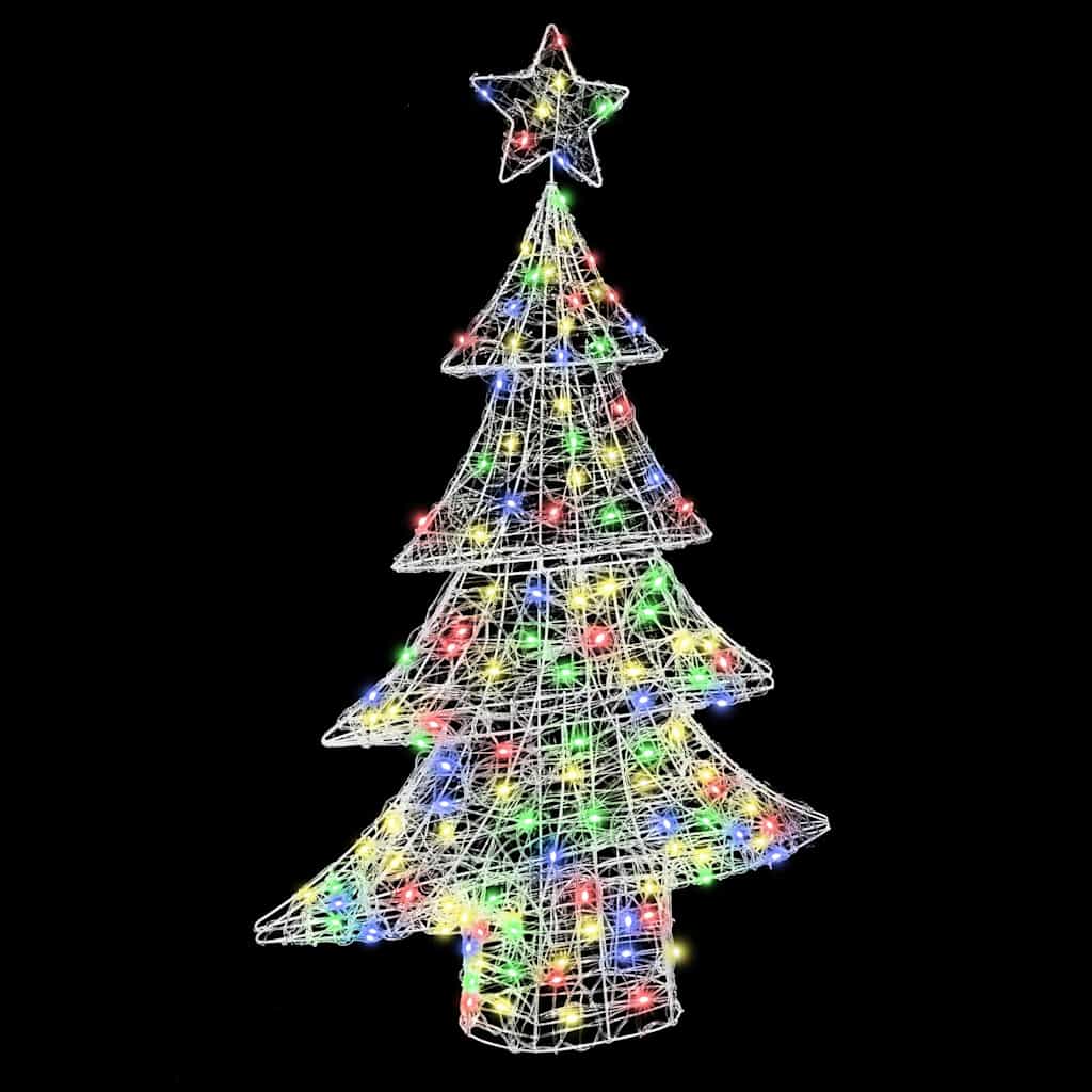 Sapin de Noël avec 100 LED Multicolore 120 cm Acrylique - XIOS