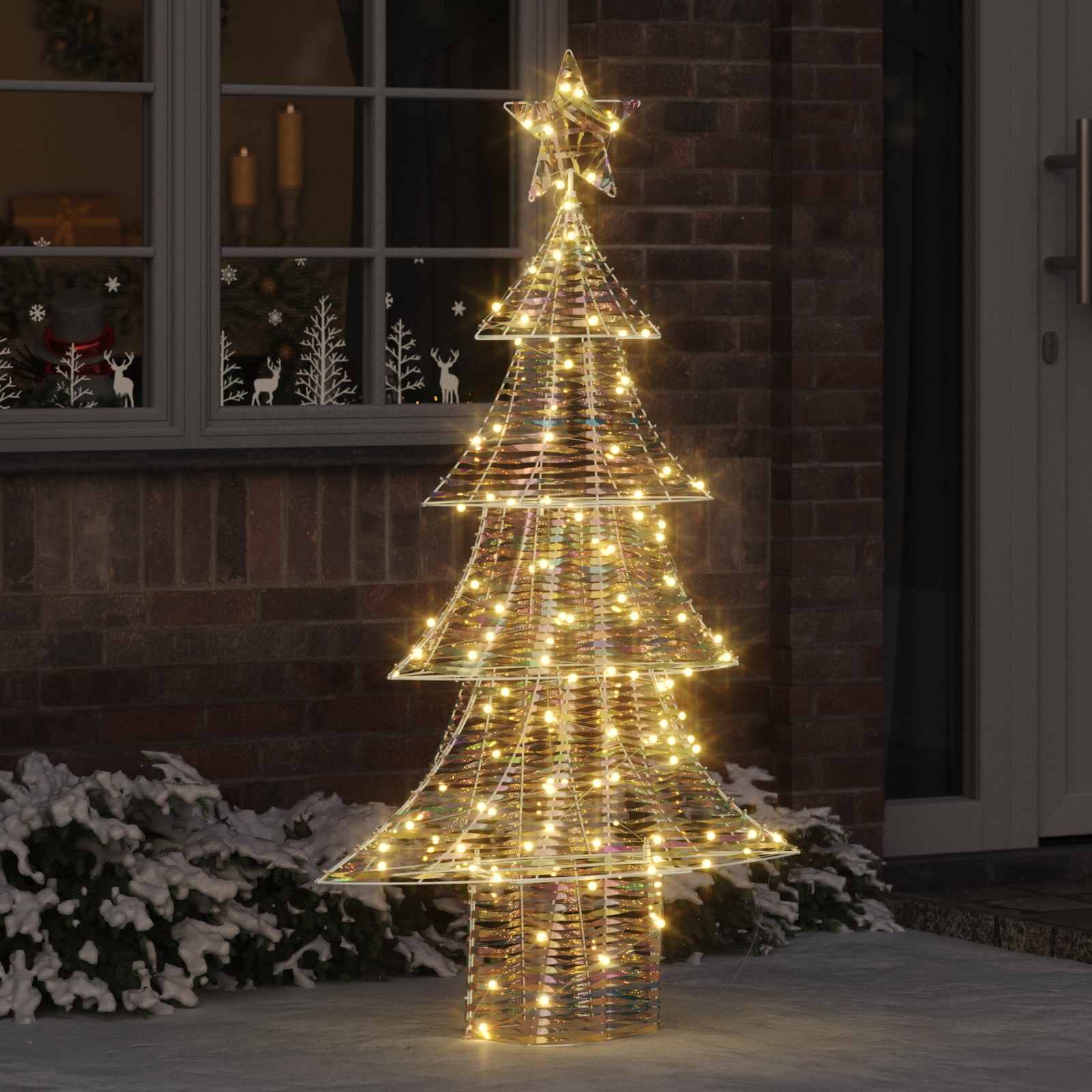 Sapin de Noël avec 160 LED Blanc chaud 150 cm PET - XIOS