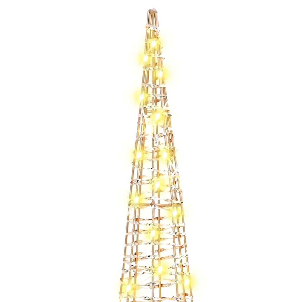 Sapin de Noël avec 90 LED 3 pcs Blanc chaud 20 x 20 x 80 cm PET - XIOS