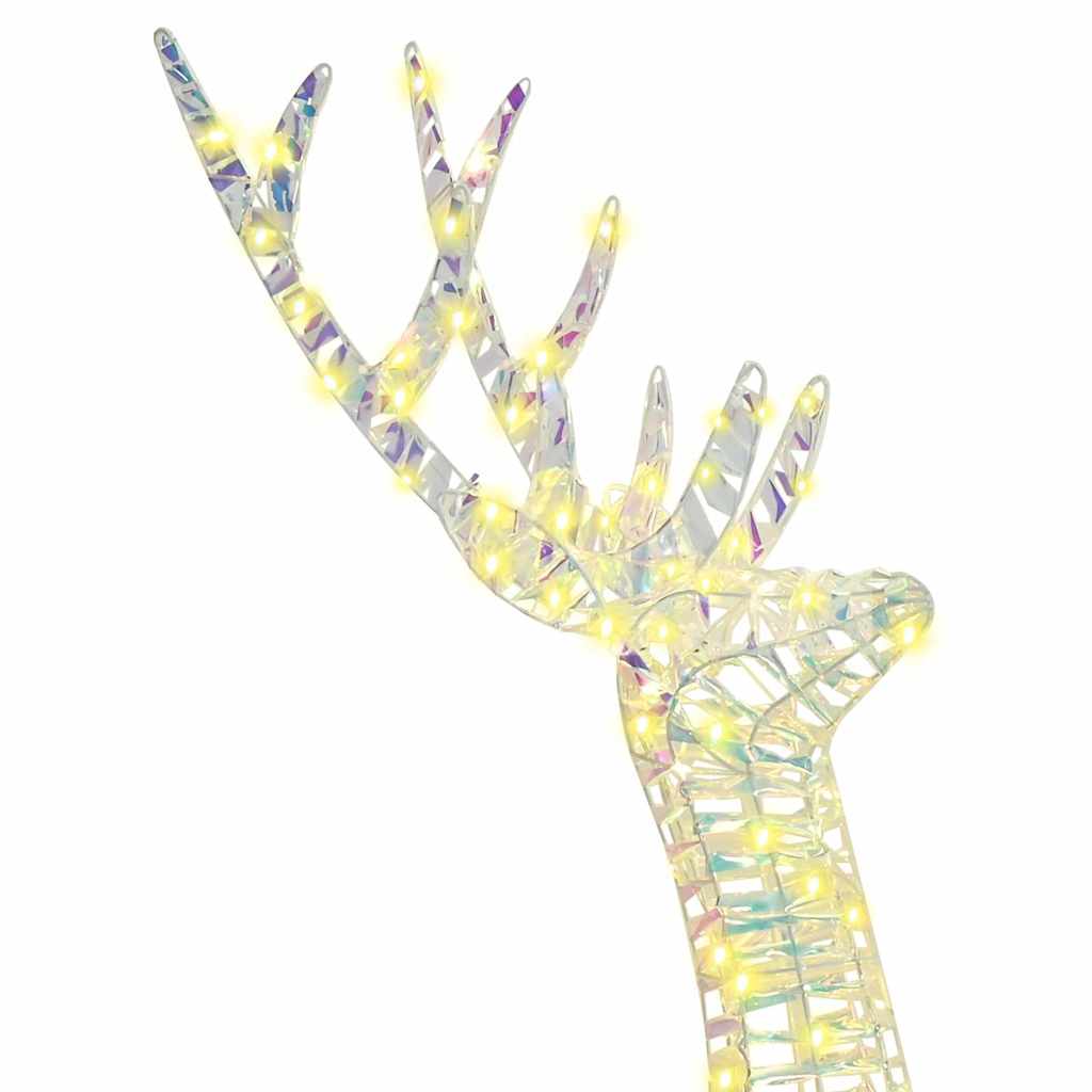 Famille Renne 3 pcs Blanc chaud 67 x 26 x 127 cm PET - XIOS