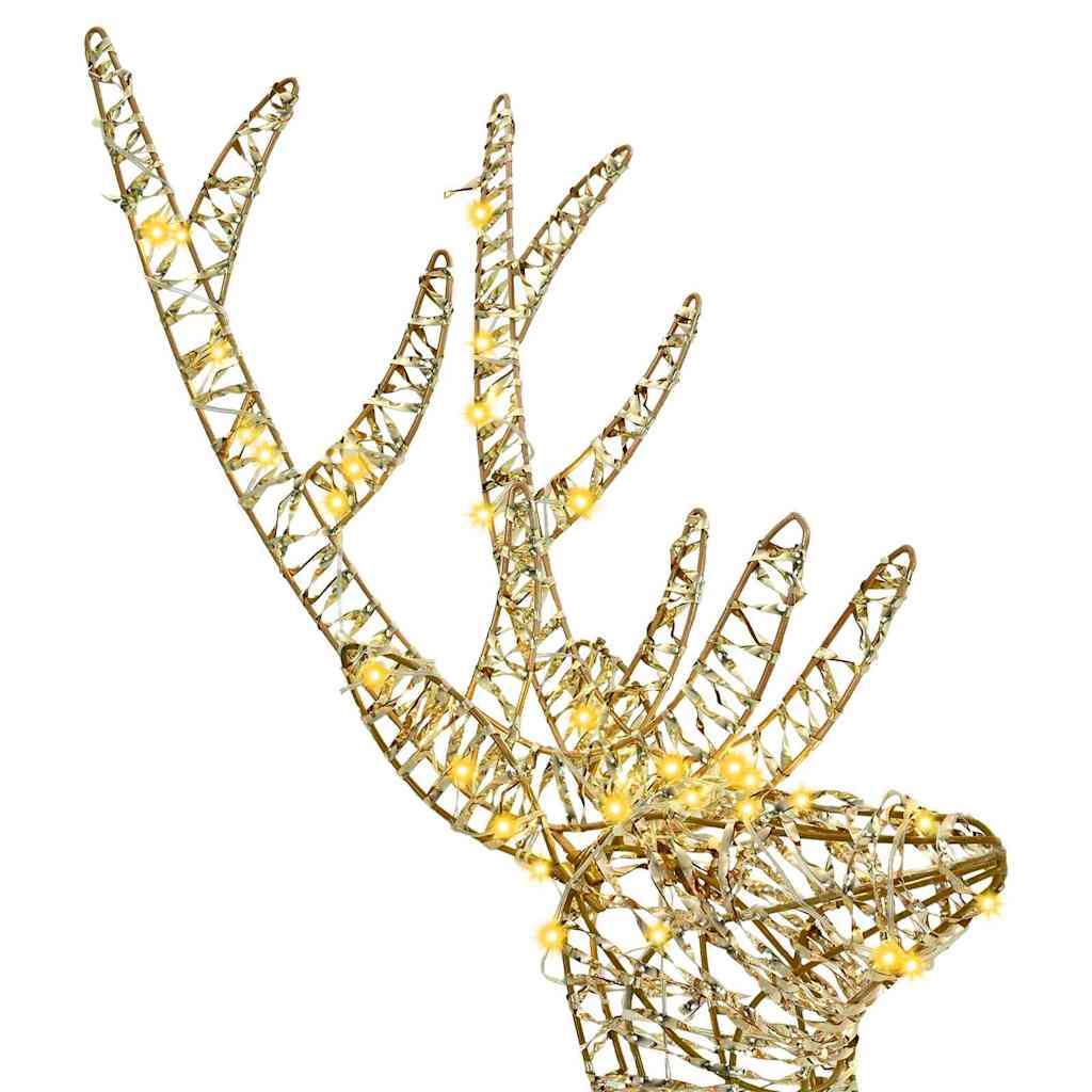 Famille Renne 3 pcs Blanc chaud 67 x 26 x 127 cm PET - XIOS