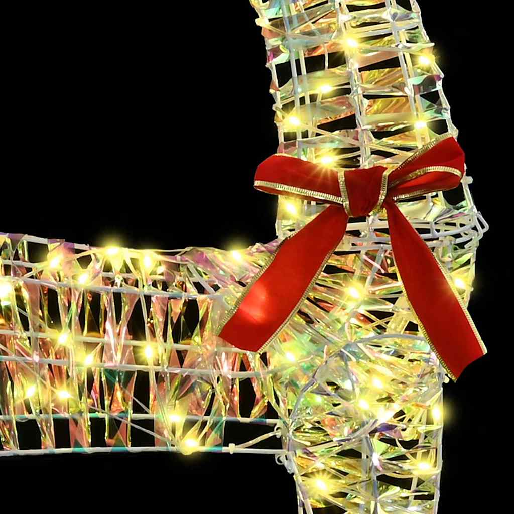 Renne 3D avec 140 LED Blanc chaud 128 cm PET - XIOS