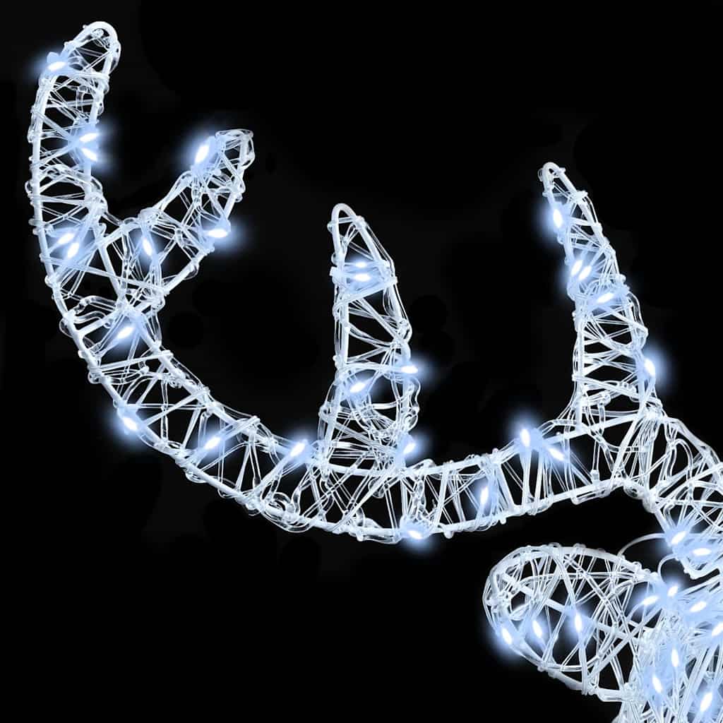 Tête de Renne avec 140 LED Blanc froid 60 cm Acrylique - XIOS