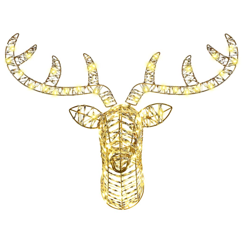 Traîneau tiré par un renne avec 140 LED Blanc chaud 60 cm PET - XIOS