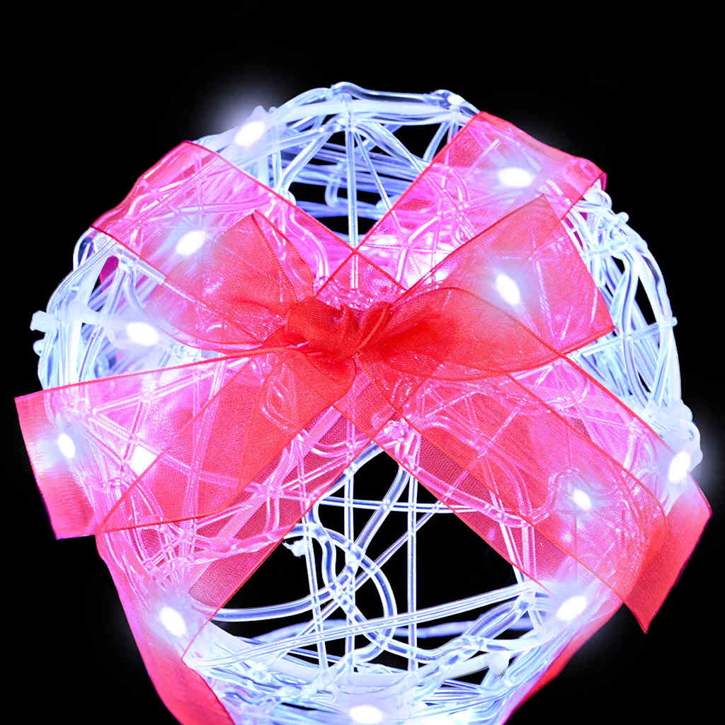 Décoration de boîte cadeau 3 pcs Blanc froid 20 x 20 x 21 cm - XIOS