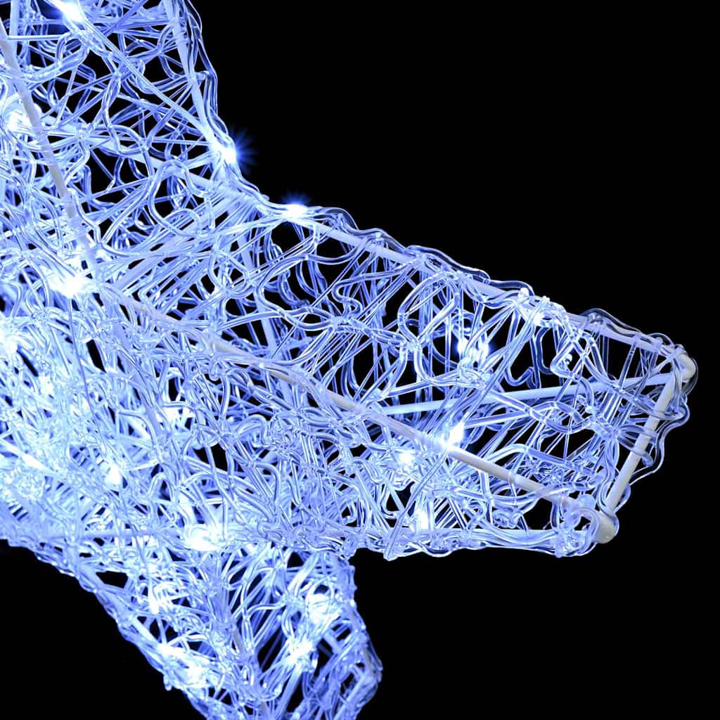 Étoile en 3D Blanc froid 55 x 53,5 x 10 cm Acrylique - XIOS