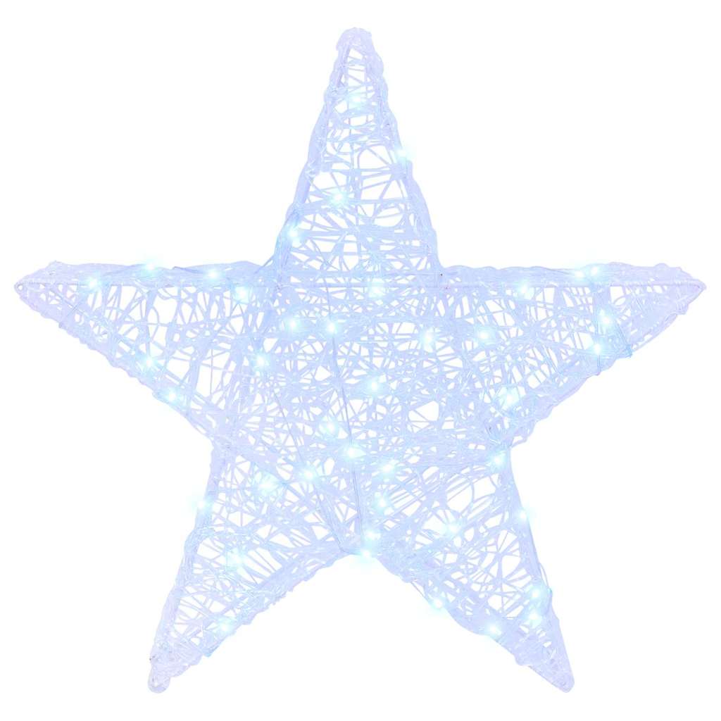 Étoile en 3D Blanc froid 55 x 53,5 x 10 cm Acrylique - XIOS