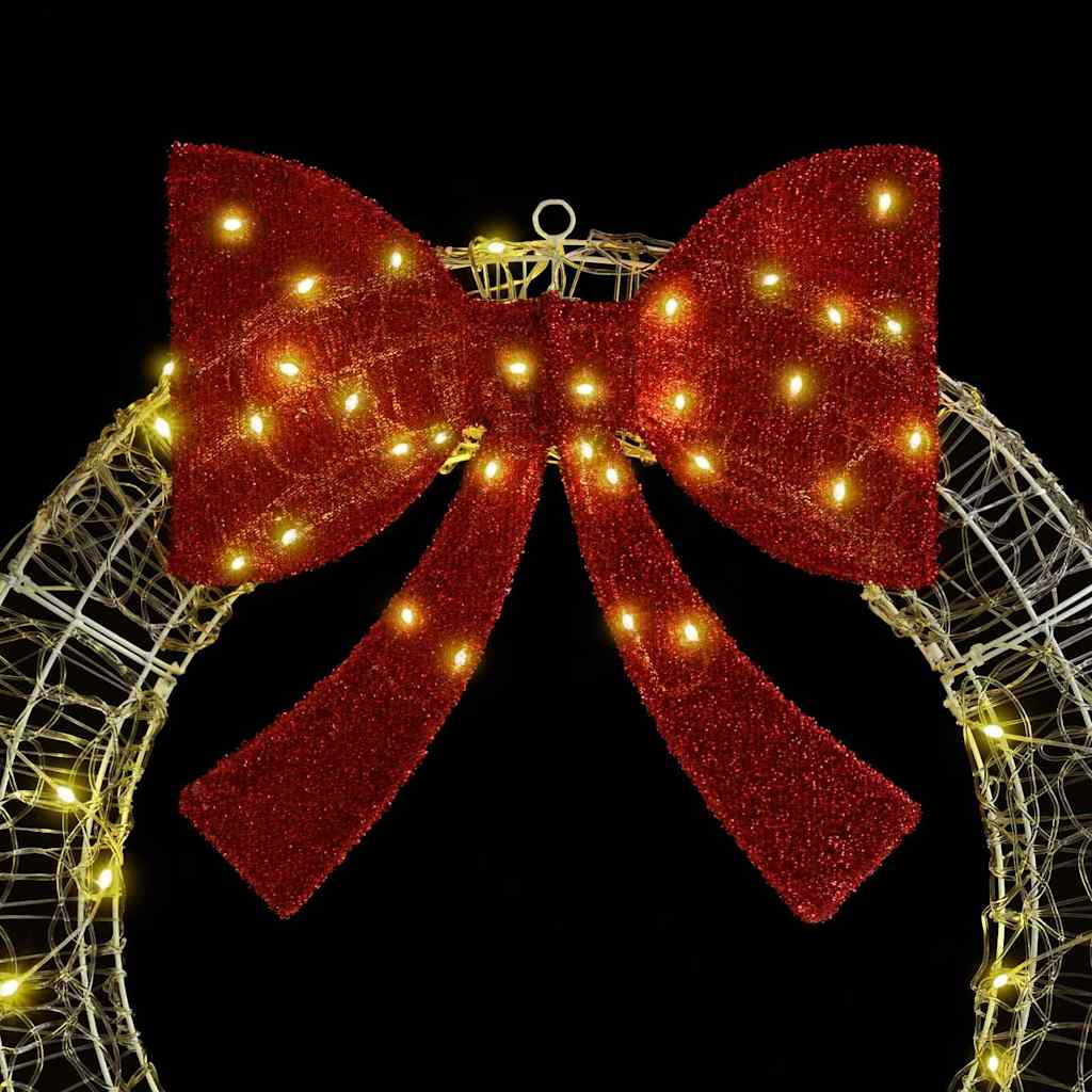 Couronne avec 60 LED Blanc chaud 75 cm Acrylique - XIOS