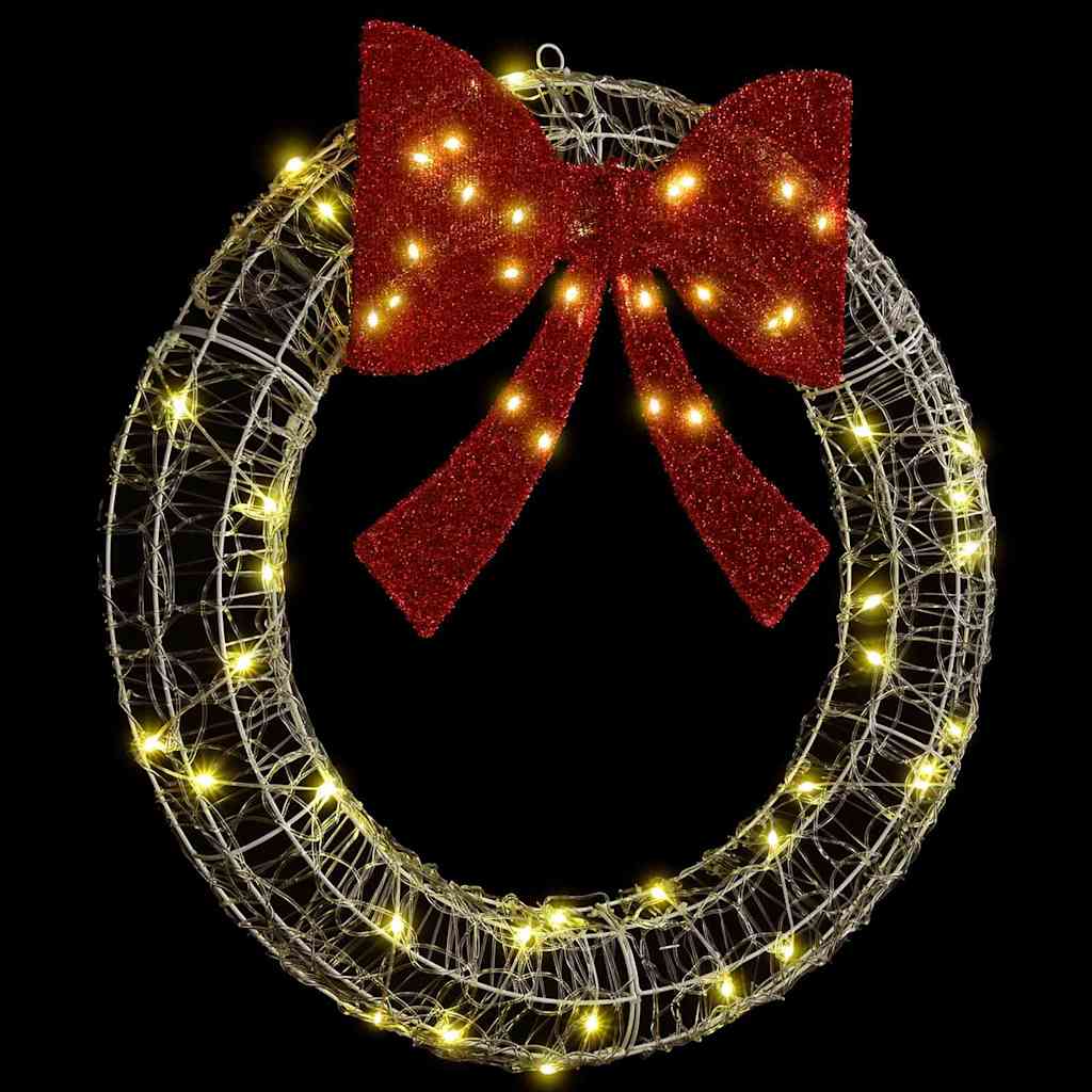 Couronne avec 60 LED Blanc chaud 75 cm Acrylique - XIOS