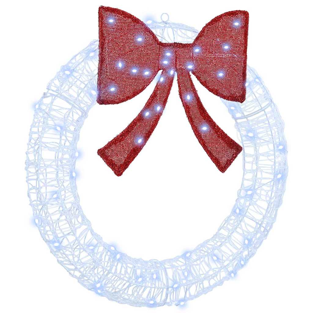 Couronne avec 60 LED Blanc froid 75 cm Acrylique - XIOS