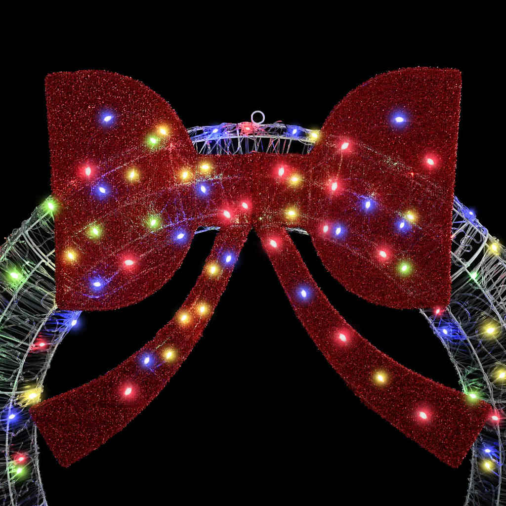 Couronne avec des lumières à LED Multicolore 75 cm Acrylique