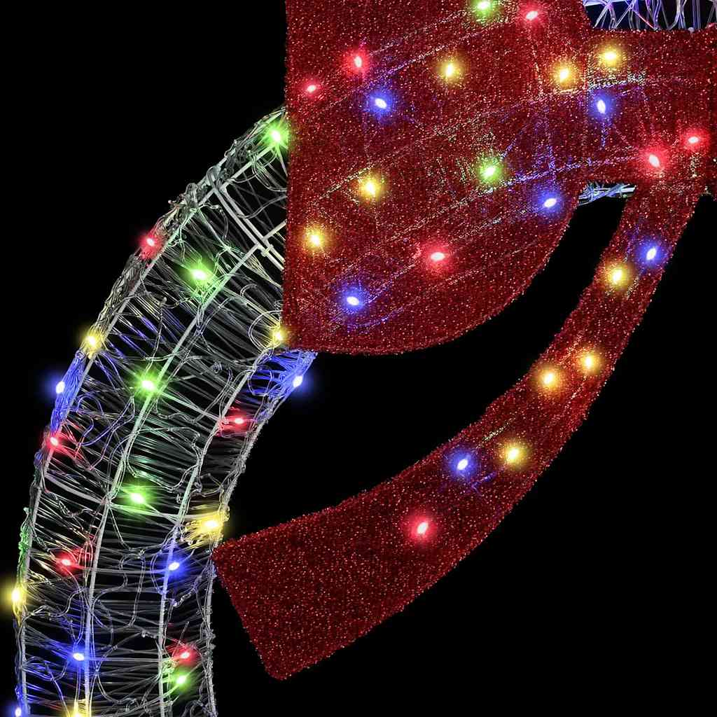 Couronne avec des lumières à LED Multicolore 75 cm Acrylique