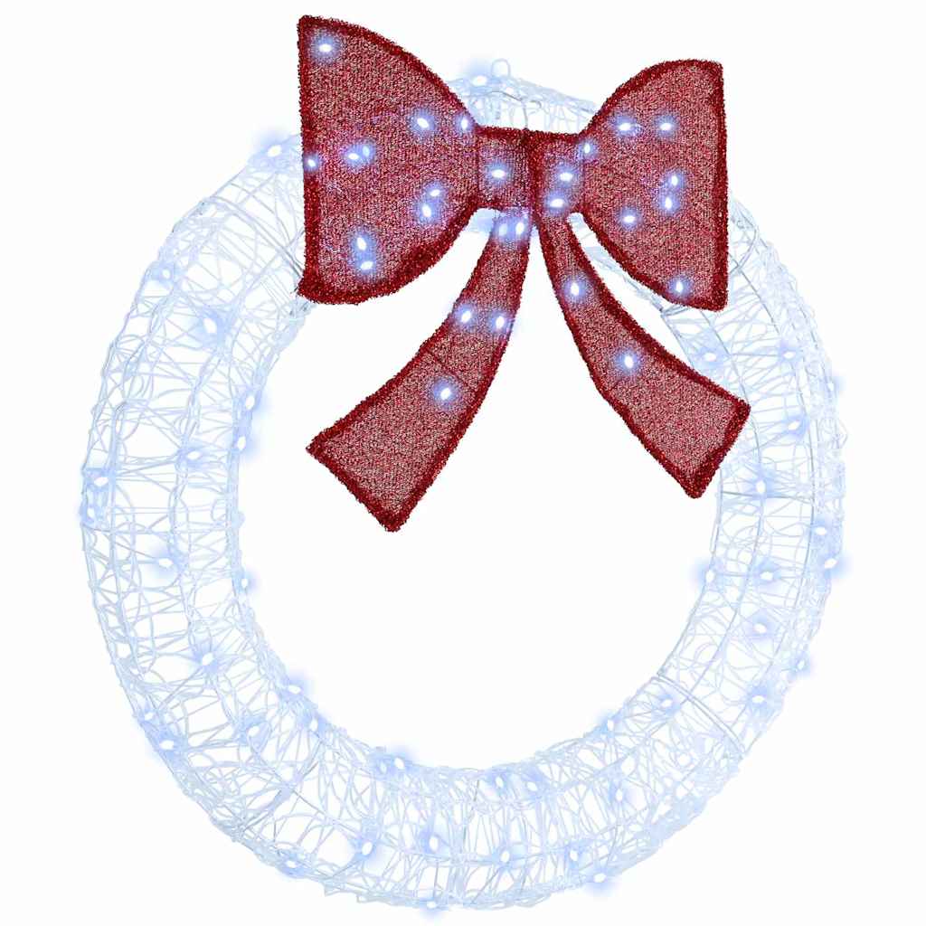 Couronne avec 80 LED Blanc froid 90 cm Acrylique - XIOS