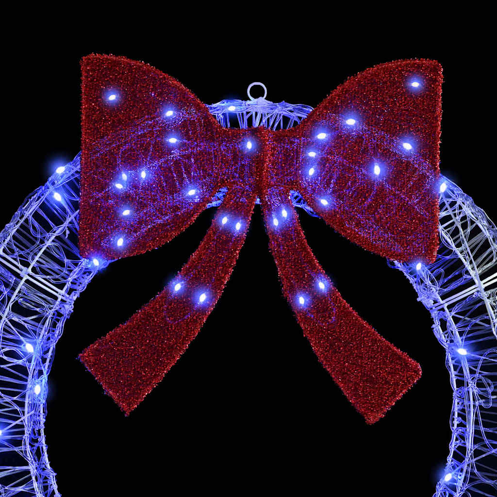 Couronne avec 80 LED Bleu 90 cm Acrylique - XIOS