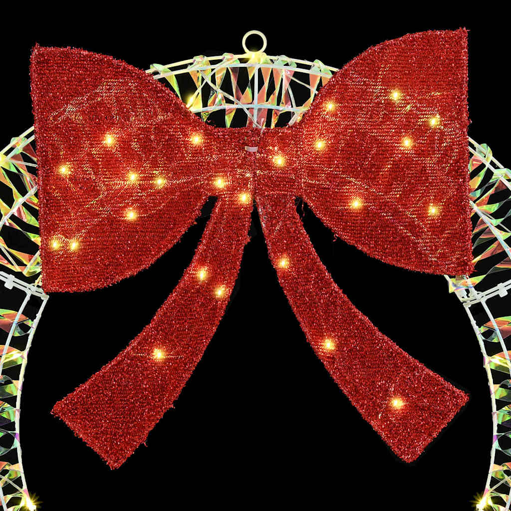 Couronne avec 80 LED Blanc chaud 90 cm PET