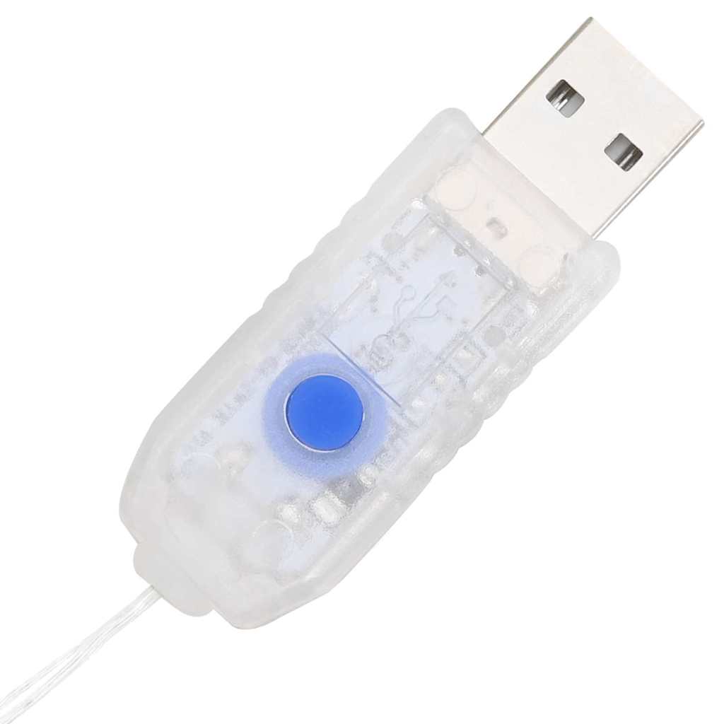Couronne avec 80 LED Blanc chaud 90 cm PET