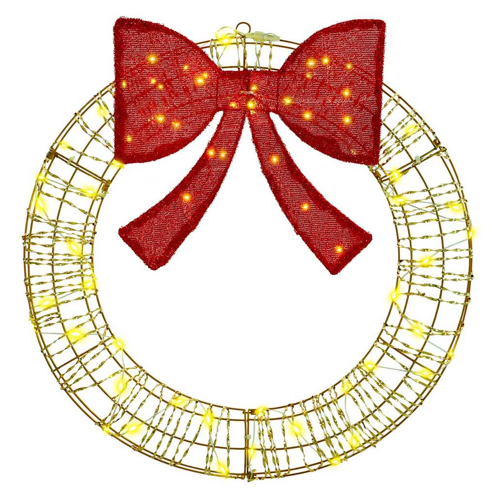 Couronne avec 60 LED Blanc chaud 75 cm PET - XIOS