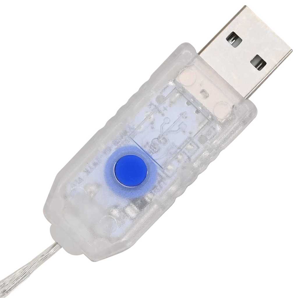 Couronne avec 60 LED Blanc chaud 75 cm Rotin