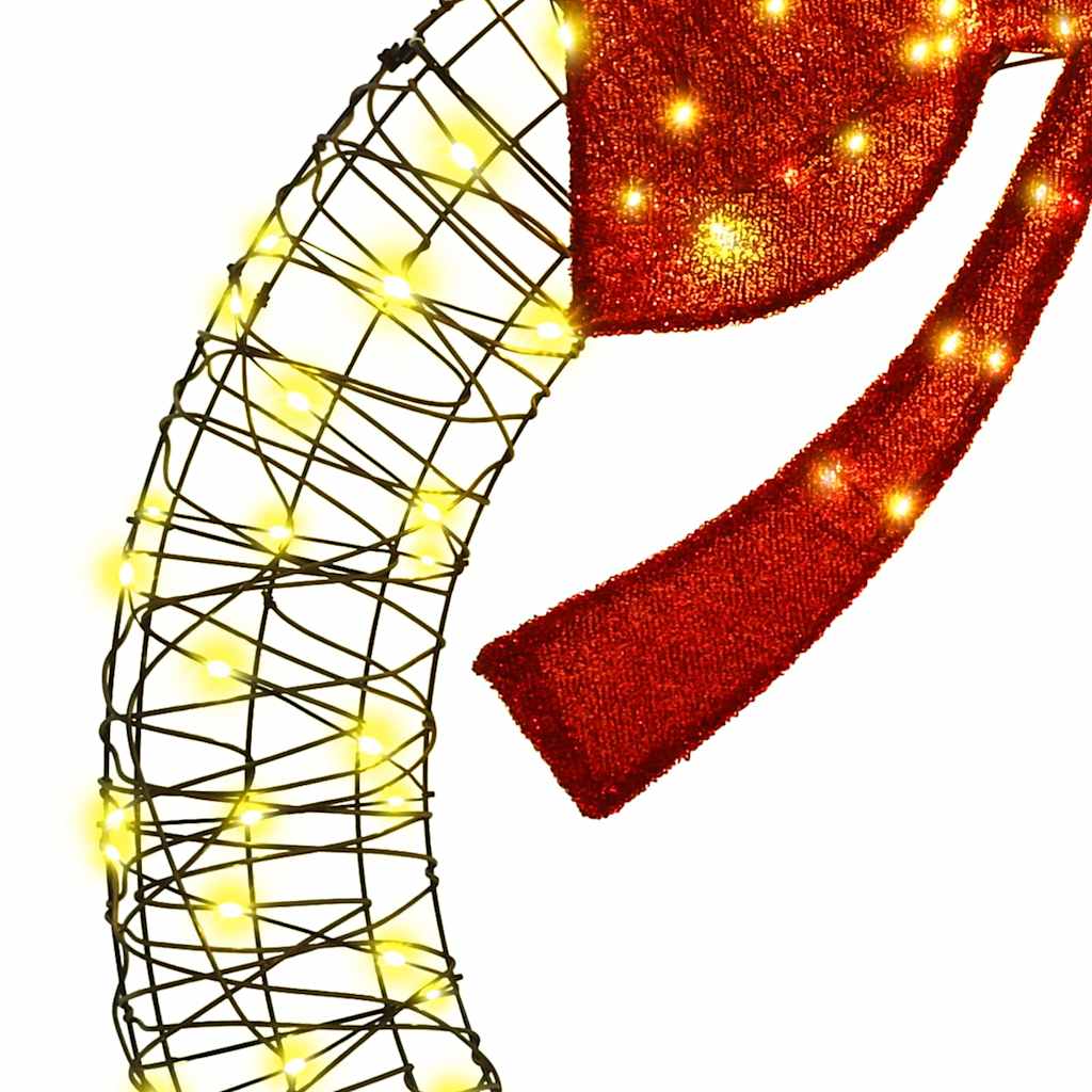 Couronne avec 150 LED Blanc chaud 120 cm Rotin - XIOS