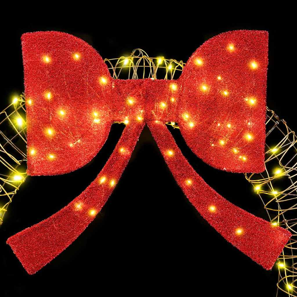 Couronne avec 150 LED Blanc chaud 120 cm Rotin - XIOS