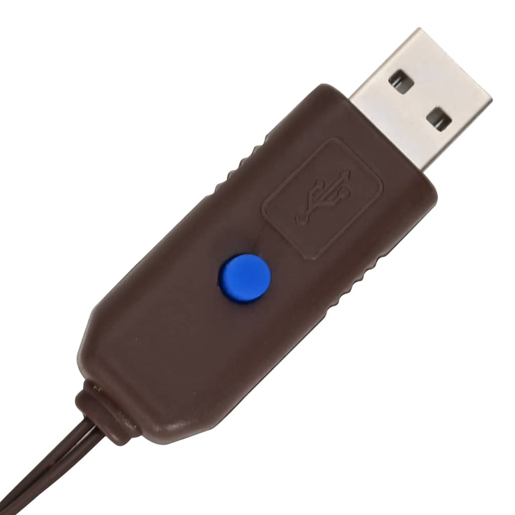 Couronne avec 150 LED Blanc chaud 120 cm Rotin - XIOS