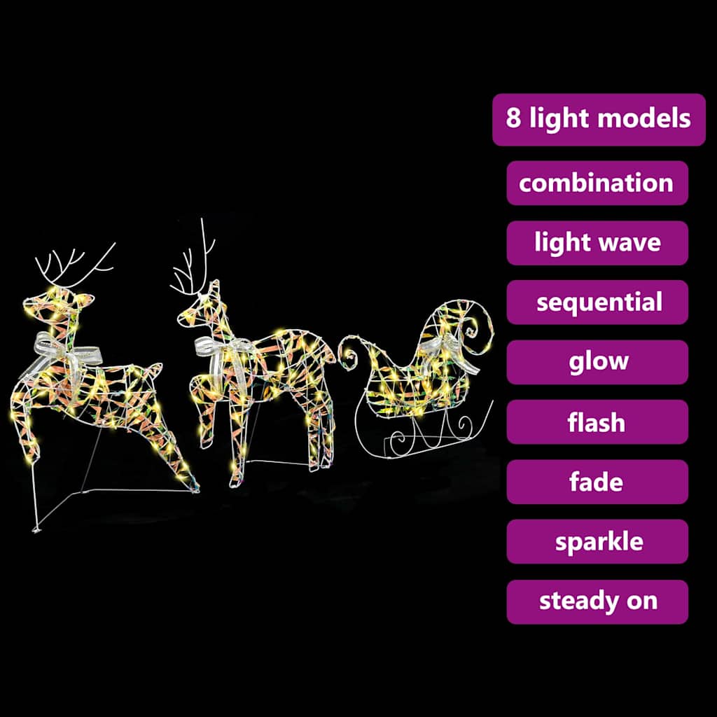 Rennes LED avec 60 LED 3 pcs Blanc chaud PET - XIOS