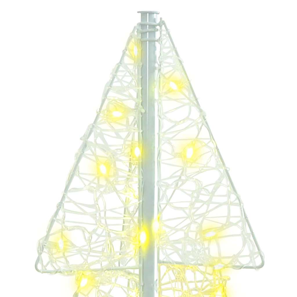 Sapin de Noël avec 100 LED Blanc chaud 120 cm Acrylique - XIOS
