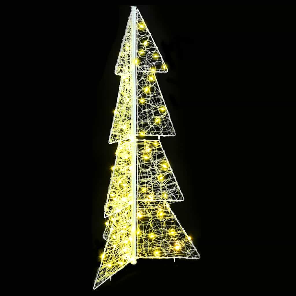 Sapin de Noël avec 100 LED Blanc chaud 120 cm Acrylique - XIOS
