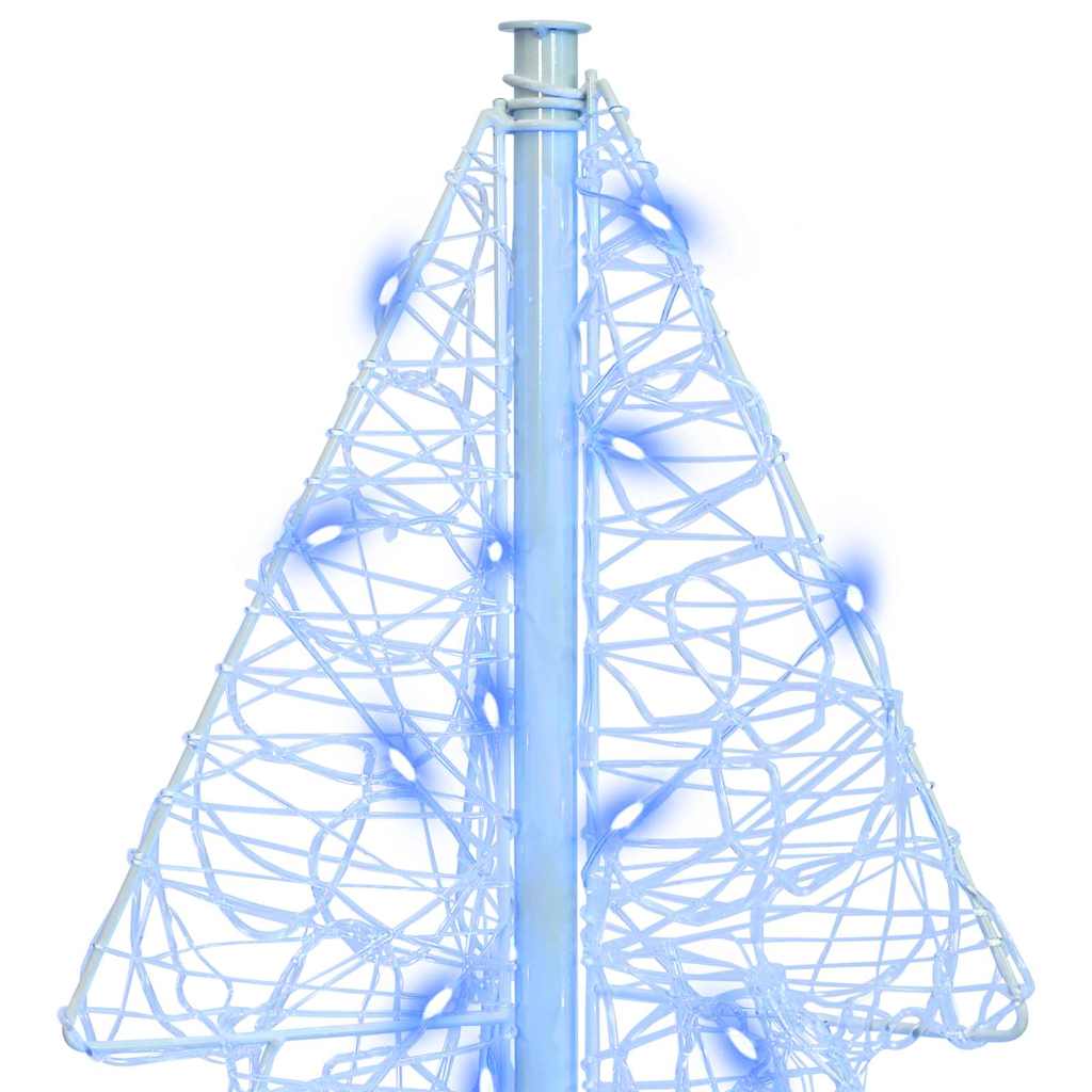 Sapin de Noël avec 100 LED Bleu 120 cm Acrylique - XIOS