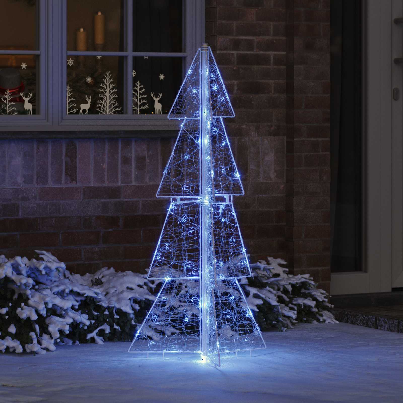 Sapin de Noël avec 100 LED Bleu 120 cm Acrylique - XIOS