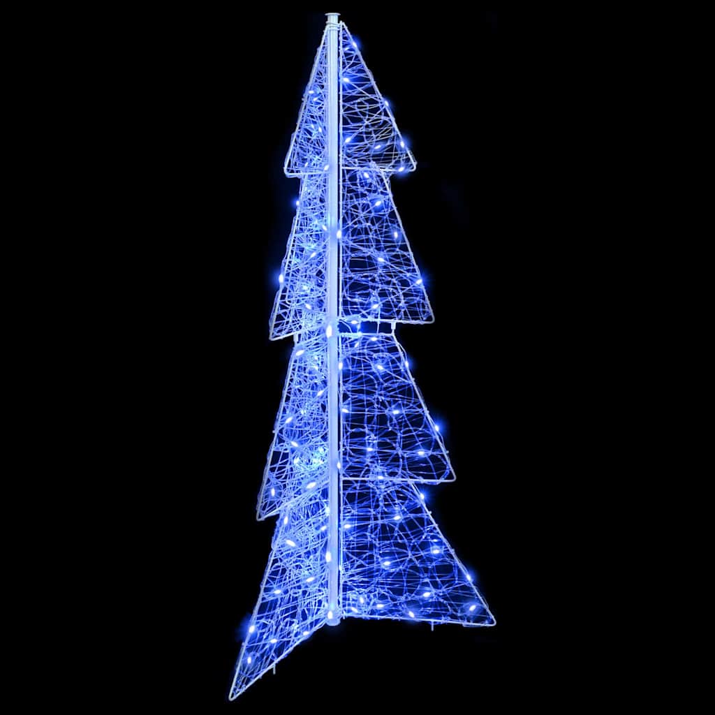 Sapin de Noël avec 100 LED Bleu 120 cm Acrylique - XIOS
