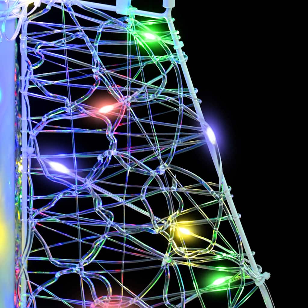 Sapin de Noël avec 100 LED Multicolore 120 cm Acrylique - XIOS