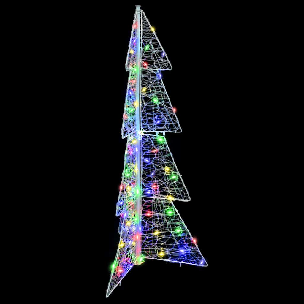 Sapin de Noël avec 100 LED Multicolore 120 cm Acrylique - XIOS