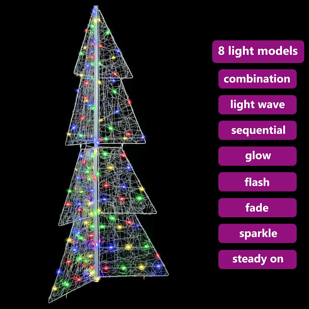 Sapin de Noël avec 160 LED Multicolore 150 cm Acrylique - XIOS