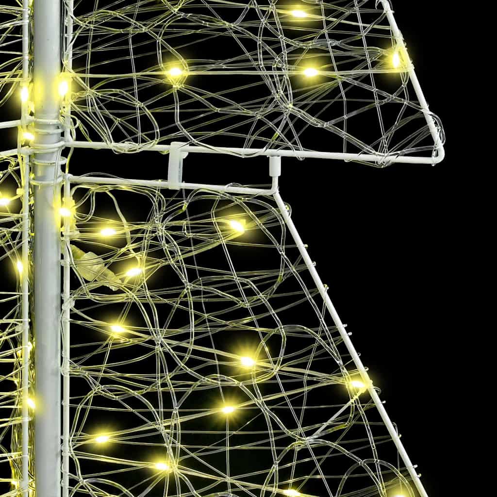 Sapin de Noël avec 240 LED Blanc chaud 180 cm Acrylique - XIOS