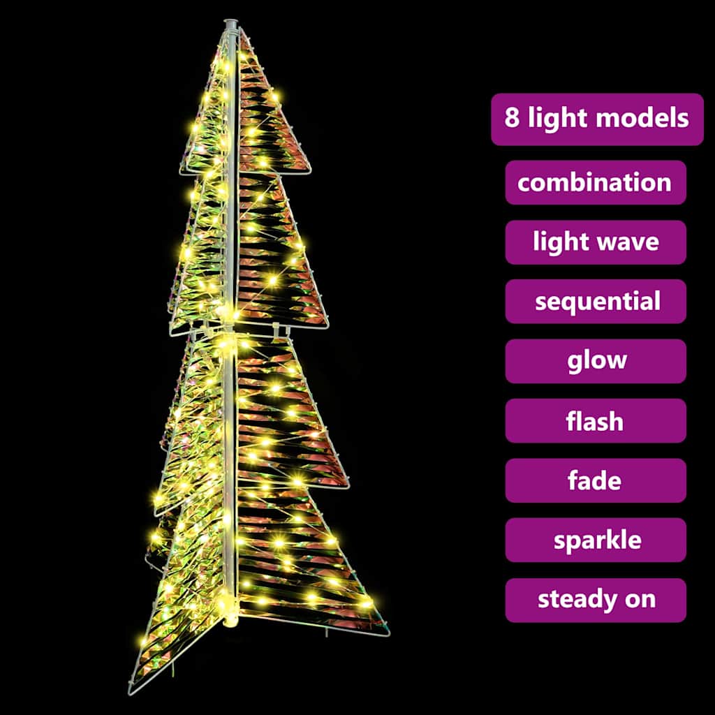 Sapin de Noël avec 100 LED Blanc chaud 120 cm PET - XIOS
