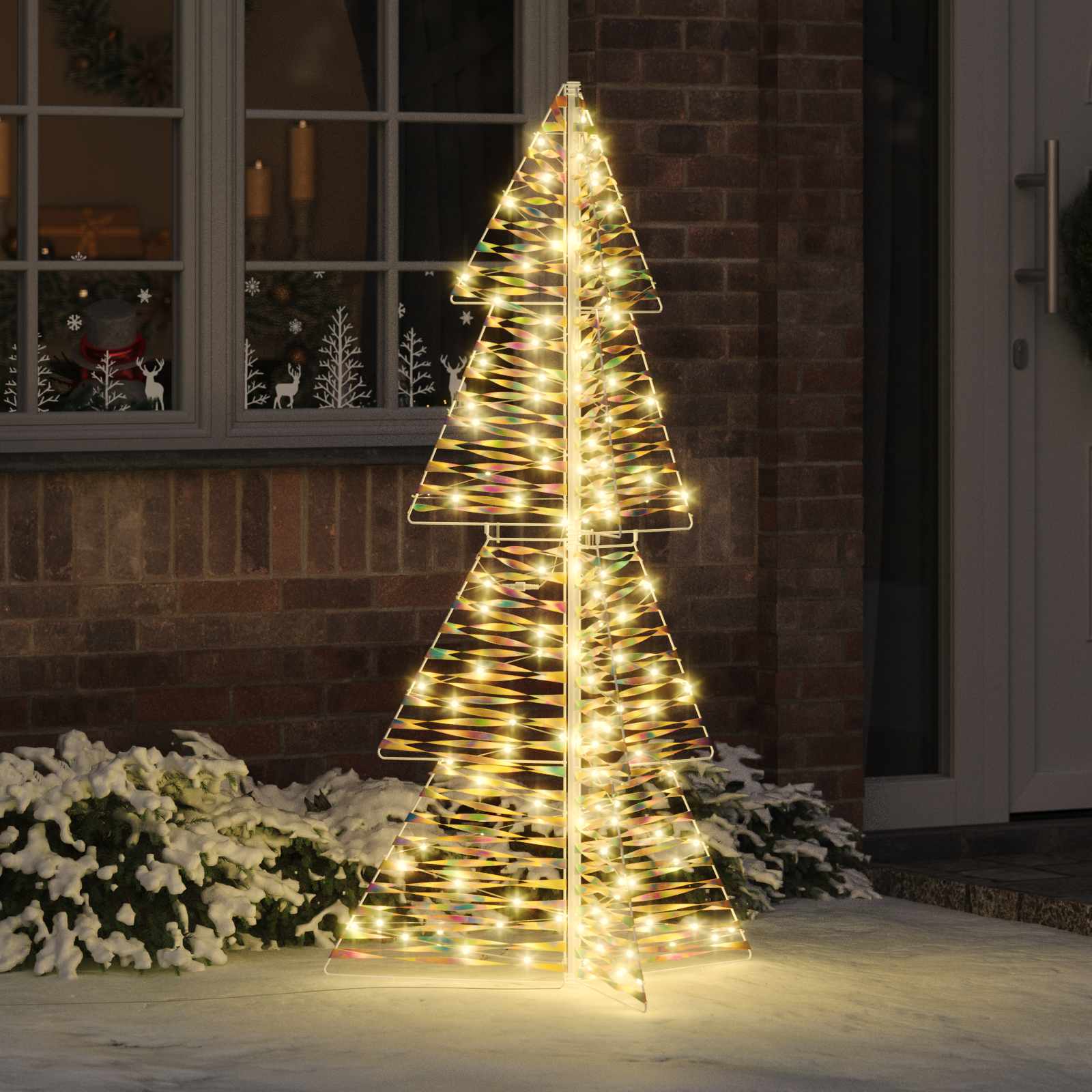 Sapin de Noël avec 160 LED Blanc chaud 150 cm PET - XIOS