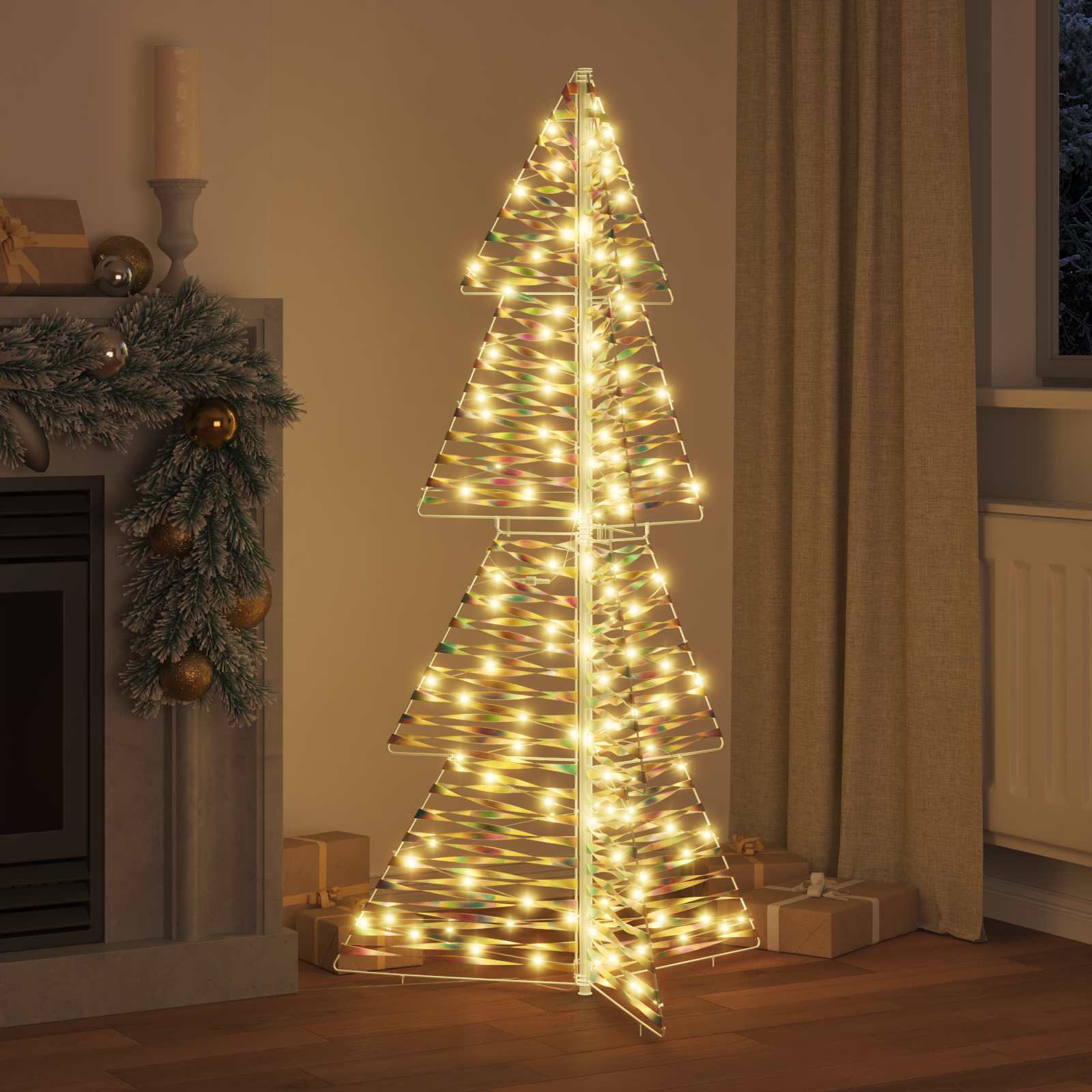 Sapin de Noël avec 160 LED Blanc chaud 150 cm PET - XIOS